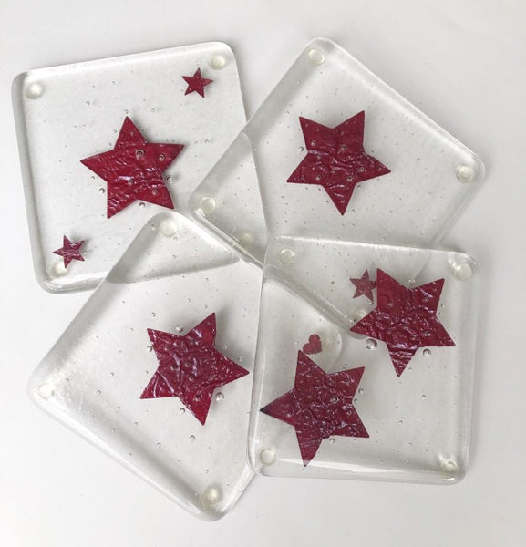 Copper Star Coaster Set