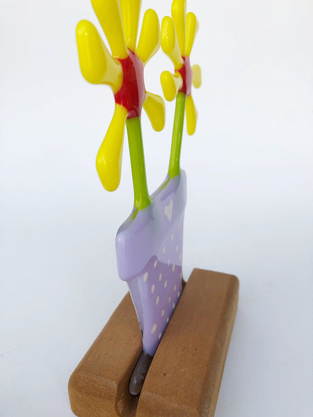 Yellow Daisy Flower Pot