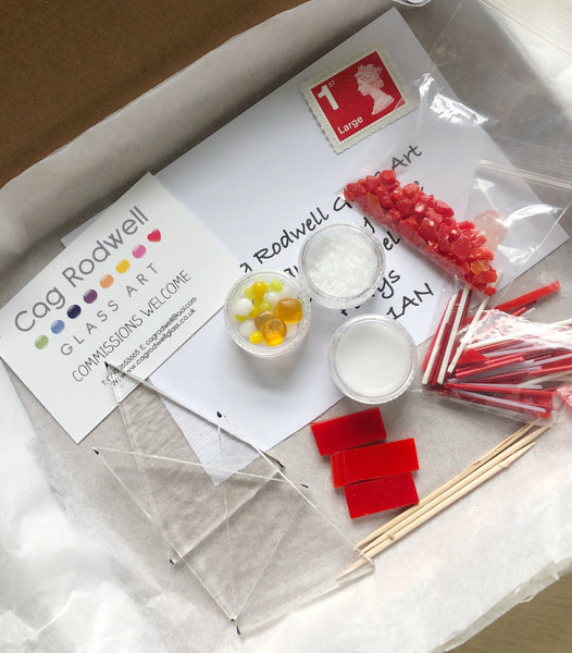 Make at Home Red and White Christmas Tree Kit