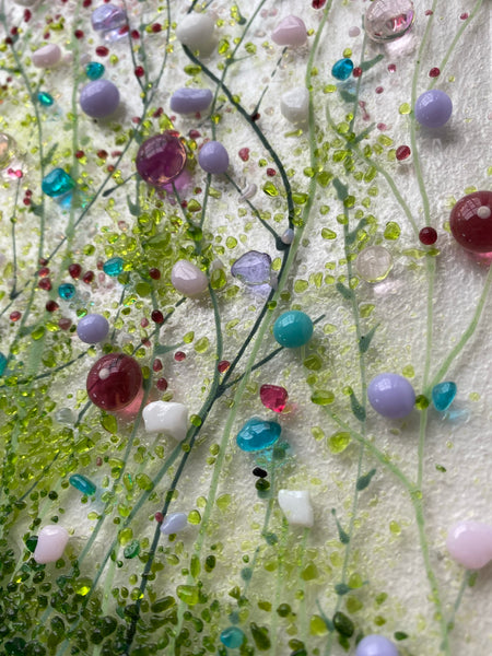 Large Lilac & Pink Meadows Picture