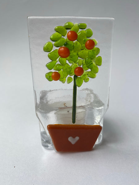 Orange Tree Candle Holder