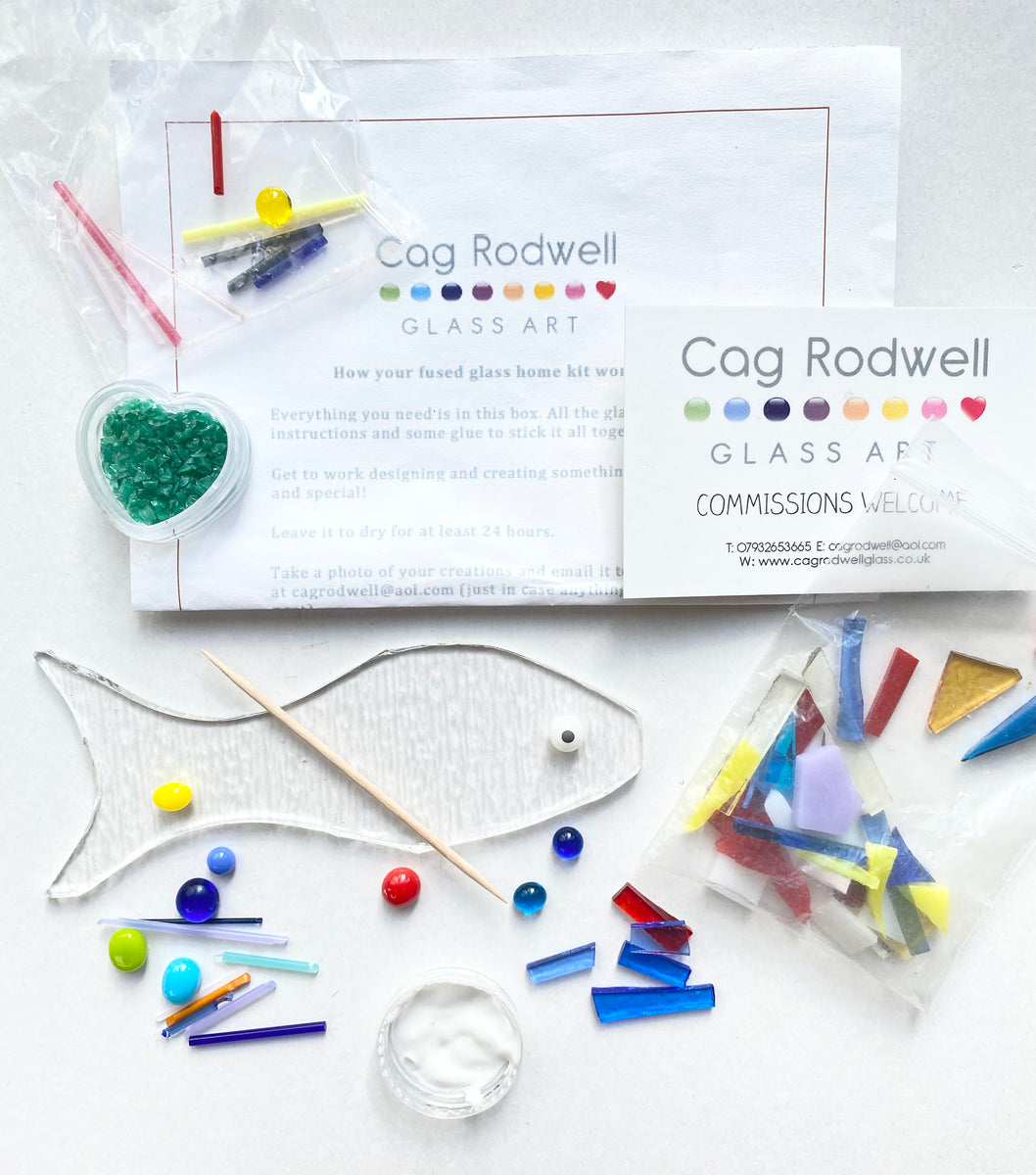 Make at Home Multicoloured Fish Kit – Cag Rodwell Glass Shop