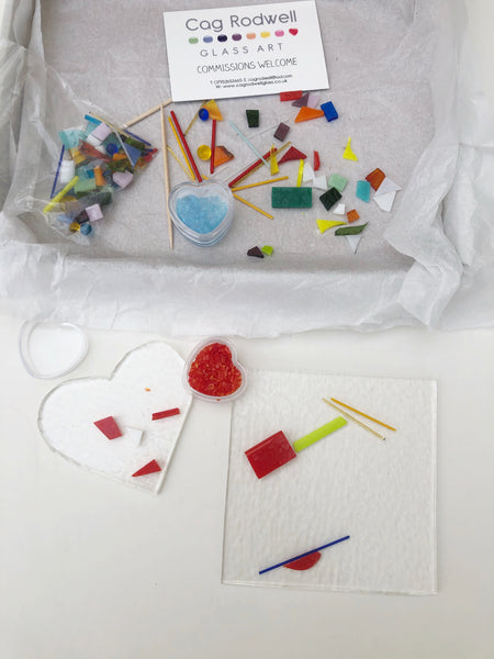 Make at Home Multicoloured Coaster and Heart Kit
