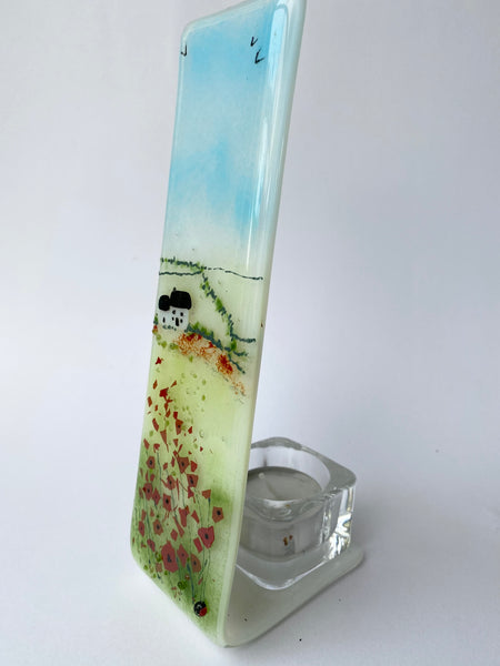 Tall Cottage Candle Holder