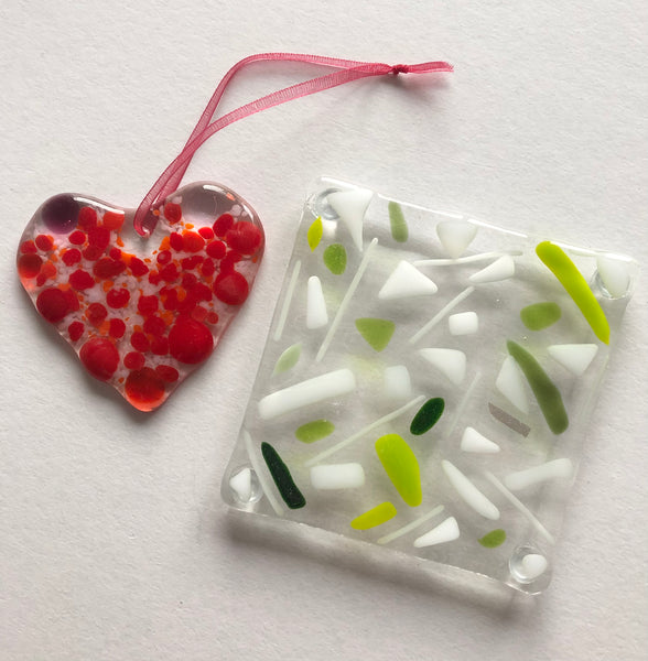 Make at Home Multicoloured Coaster and Heart Kit