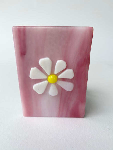 Pink Daisy Candle Holder
