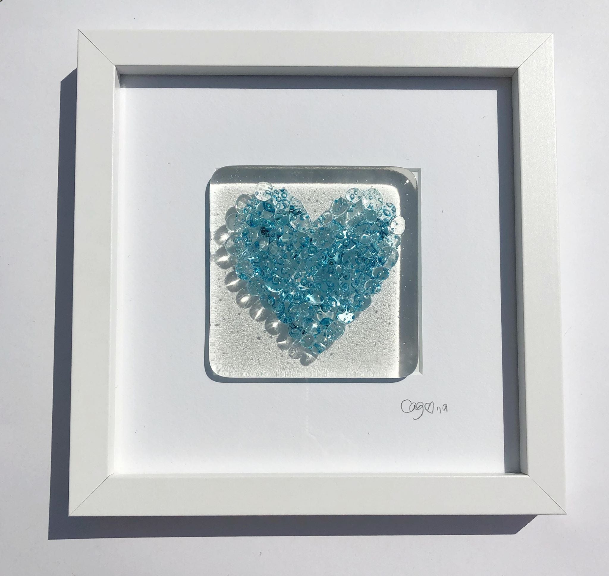 Turquoise Bubble Heart