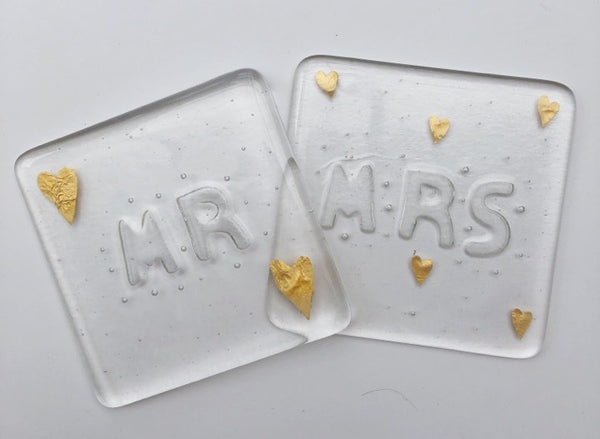 Mr & Mrs Coaster Set