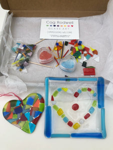 Make at Home Multicoloured Coaster and Heart Kit